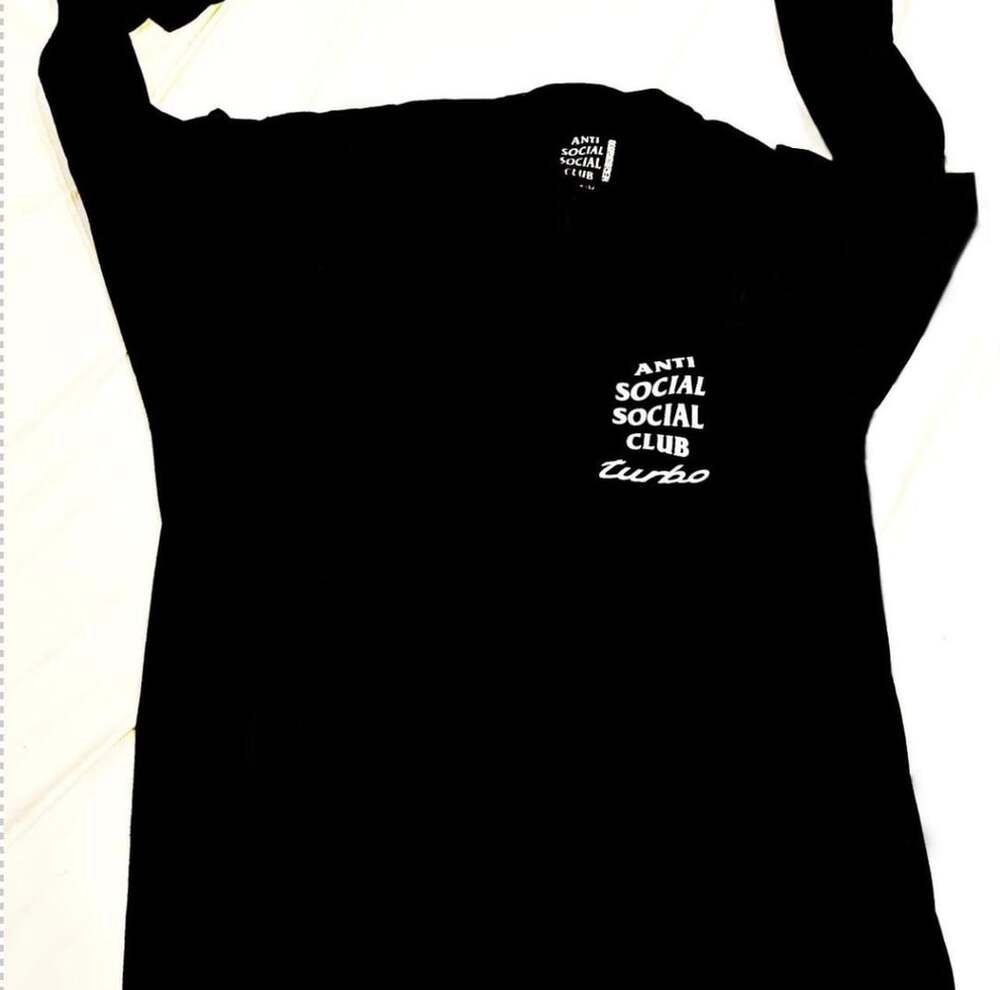 Anti Social Social Club x Neighborhood 911 Turbo Tee Black